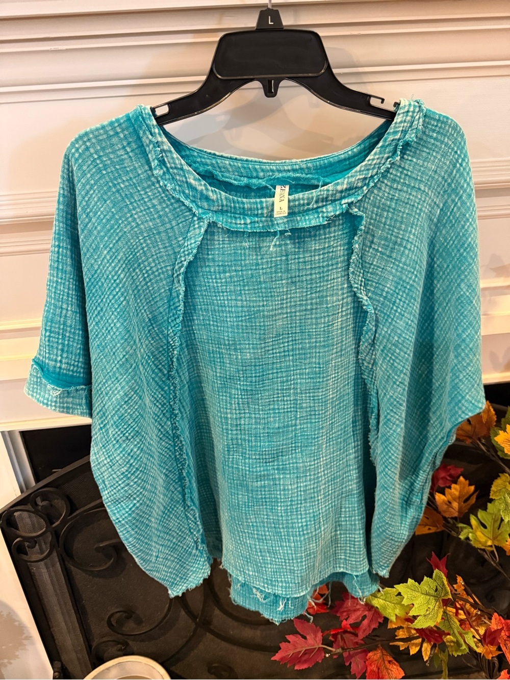 Zenana Outfitters Turquoise Pullover Tunic